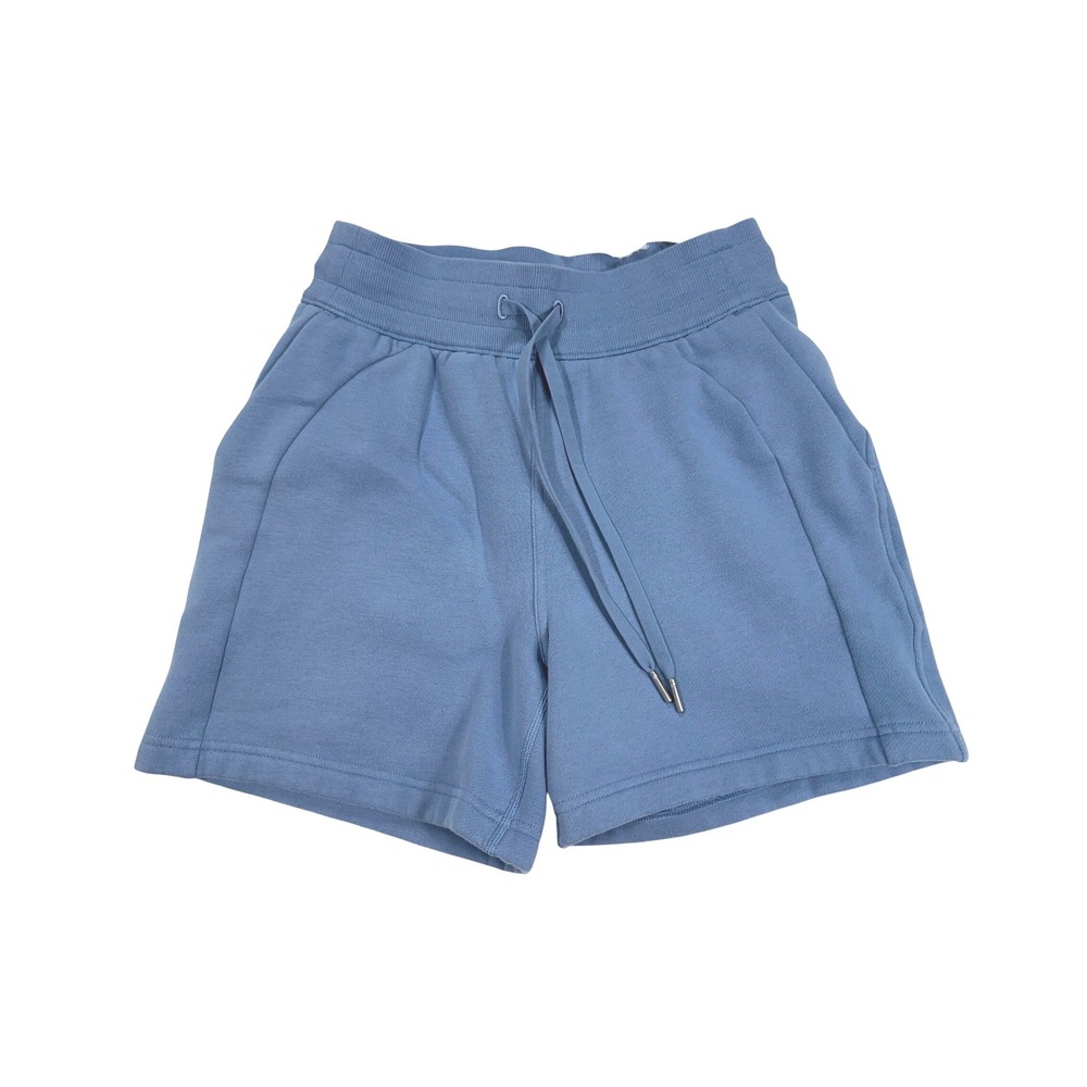 Lululemon Womens Scuba High Rise‎ Short 5" Blue Willow Fleece W7CBOS Size 4